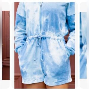 NWT le lis tie die romper